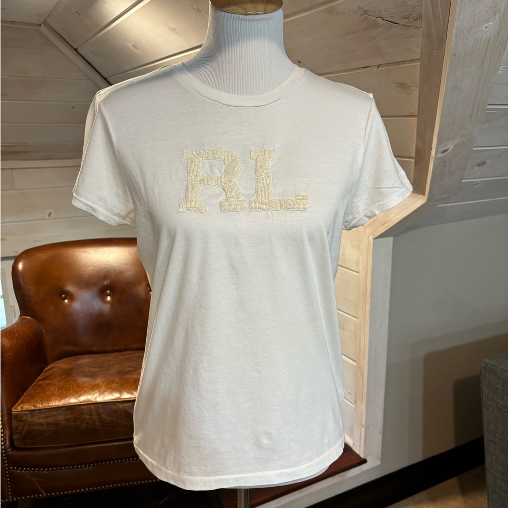 Polo Embellished Logo tee. Size M - pristine condition - Picture 2 of 6
